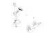 Skizze des Brausesystems Hansgrohe Croma 100 Aufputz Vario, Thermostat und Brausestange.